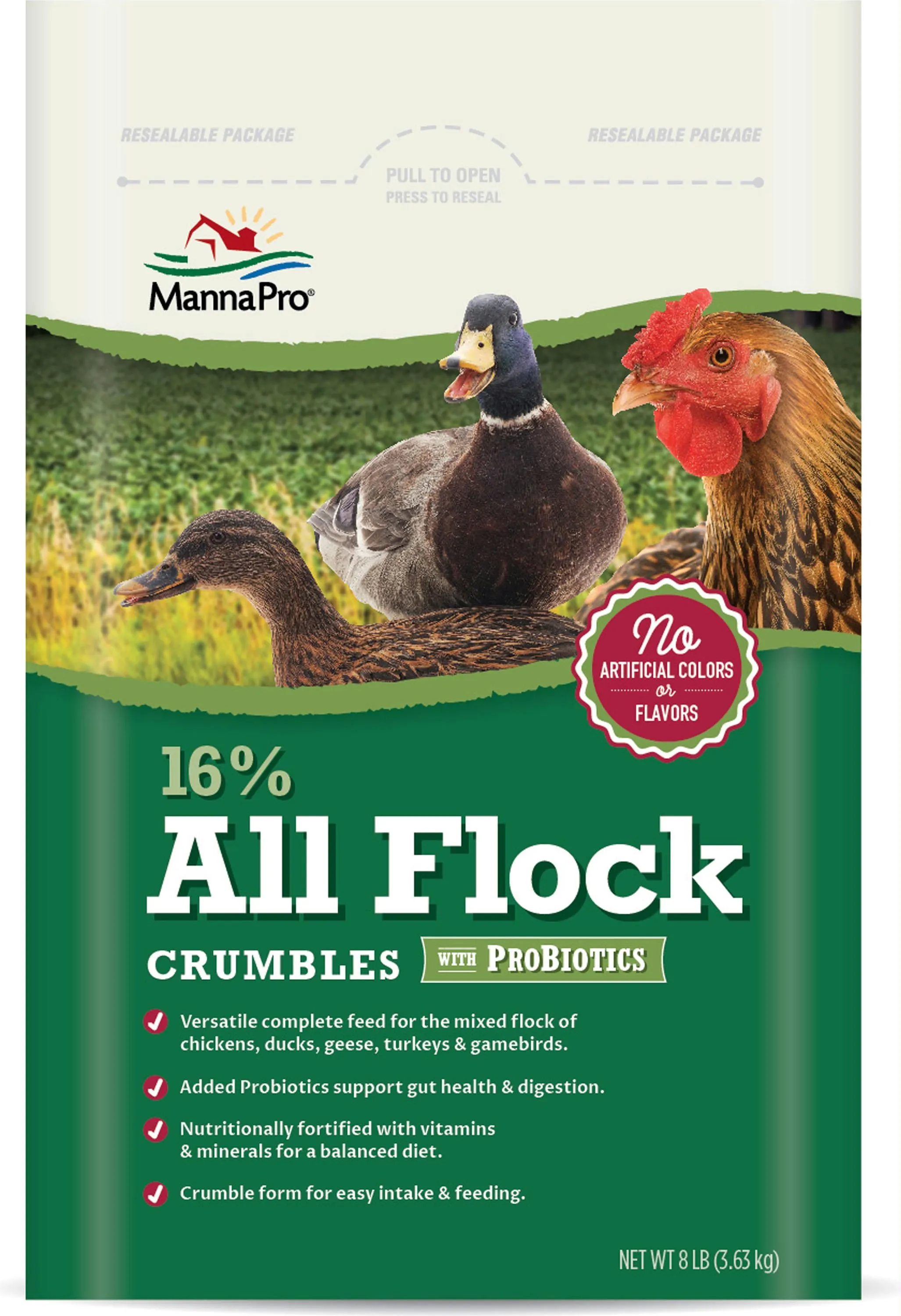 16% All Flock With Probiotics