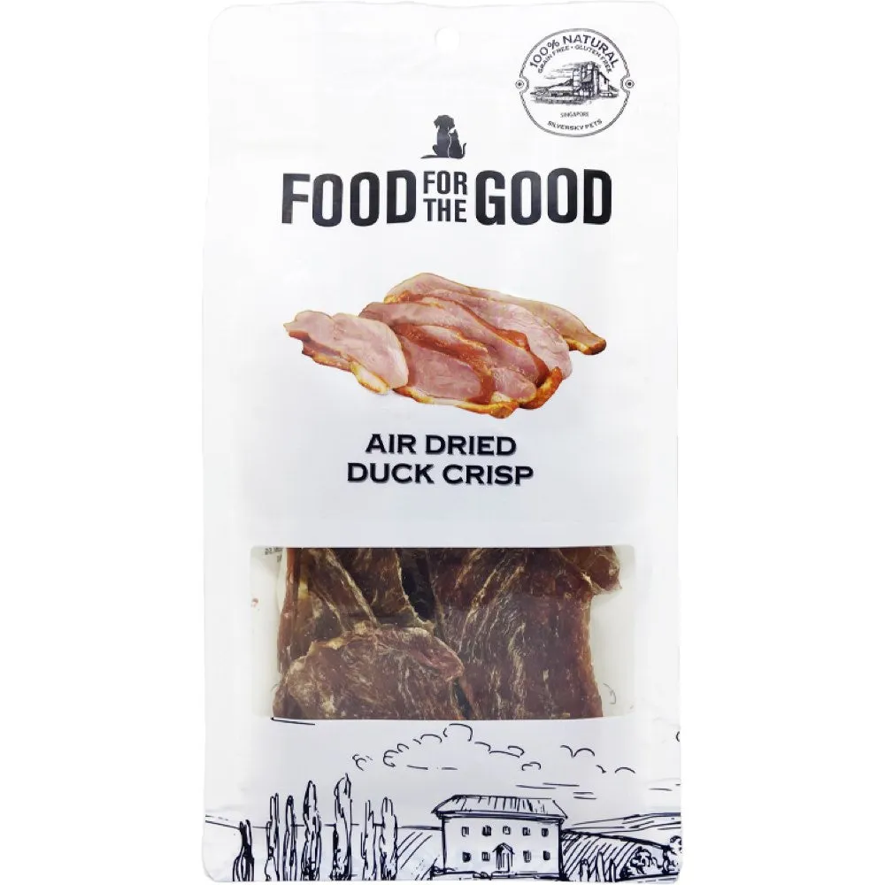 25% OFF: Food For The Good Duck Crisp Air-Dried Treats For Cats & Dogs 100g