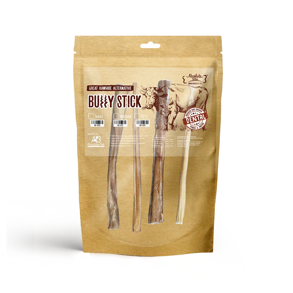 Absolute Bites Bully Stick - Medium 4pcs