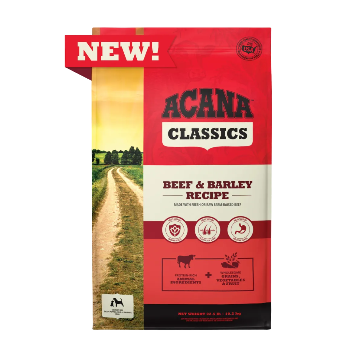 Acana Classics Beef & Barley Recipe, Dry Dog Food