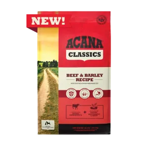 Acana Classics Beef & Barley Recipe, Dry Dog Food