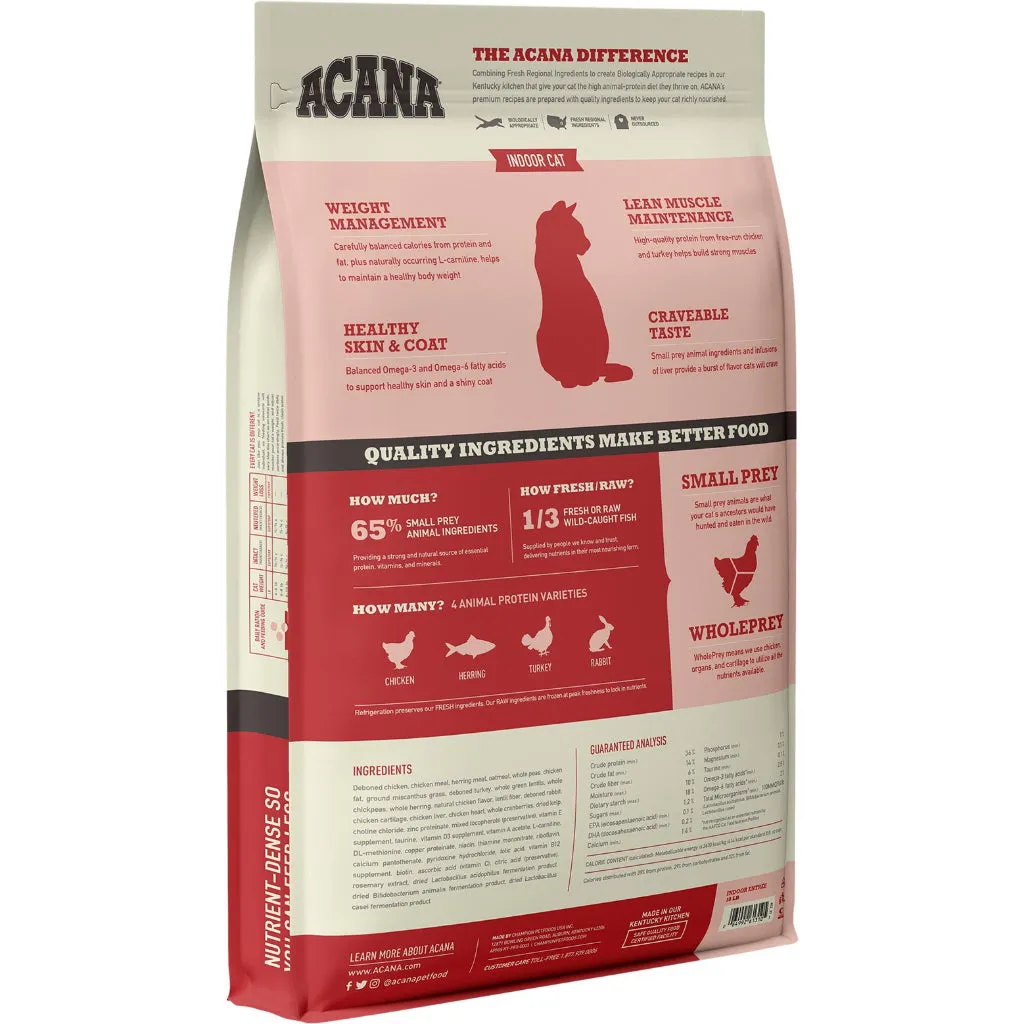 Acana Premium Dry Cat Food All Flavors 340g/2kg for Adult/Kitten All Natural Biologically-Approriate