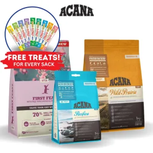 Acana Premium Dry Cat Food All Flavors 340g/2kg for Adult/Kitten All Natural Biologically-Approriate