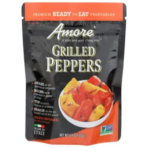 Amore - Grilled Peppers, 4.4 Oz - Pack of 10