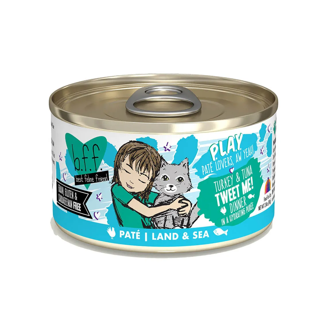 Best Feline Friend BFF PLAY! Pate Lover's Aw Yeah Wet Canned Cat Food