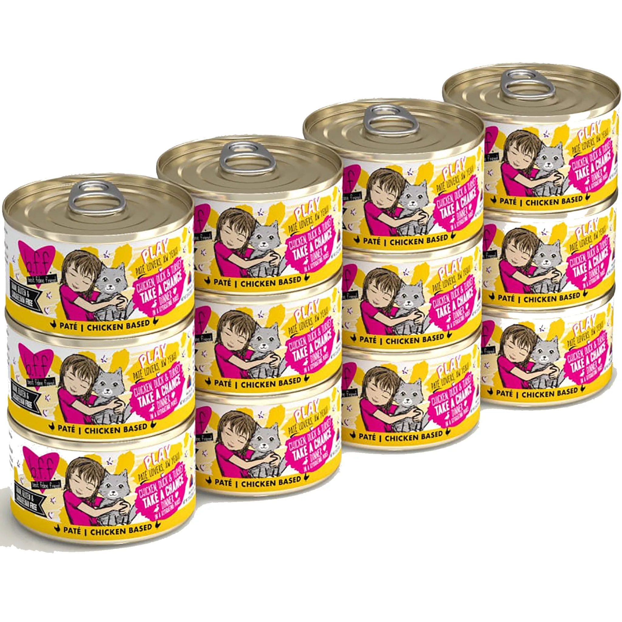 Best Feline Friend BFF PLAY! Pate Lover's Aw Yeah Wet Canned Cat Food