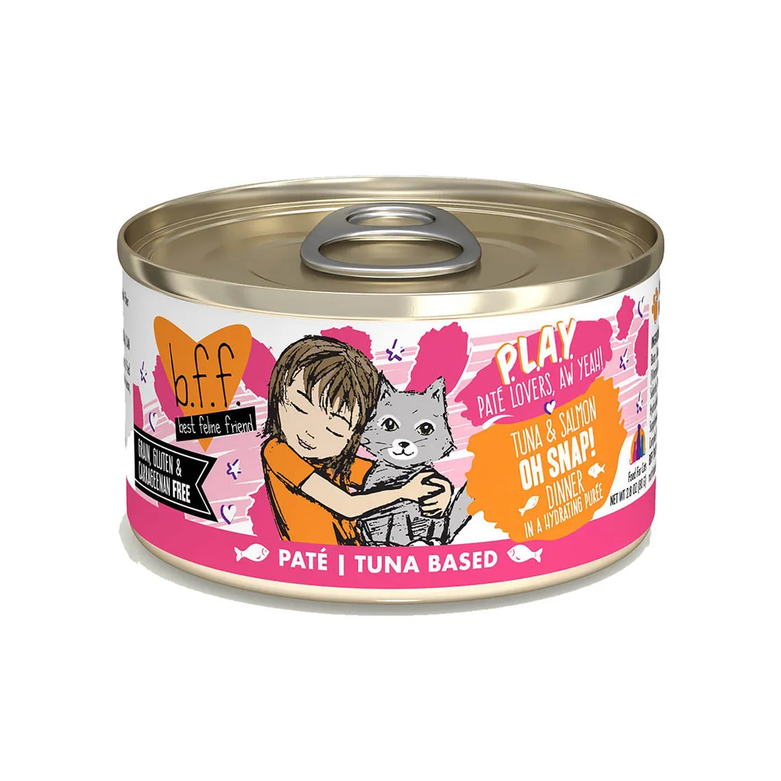 Best Feline Friend BFF PLAY! Pate Lover's Aw Yeah Wet Canned Cat Food