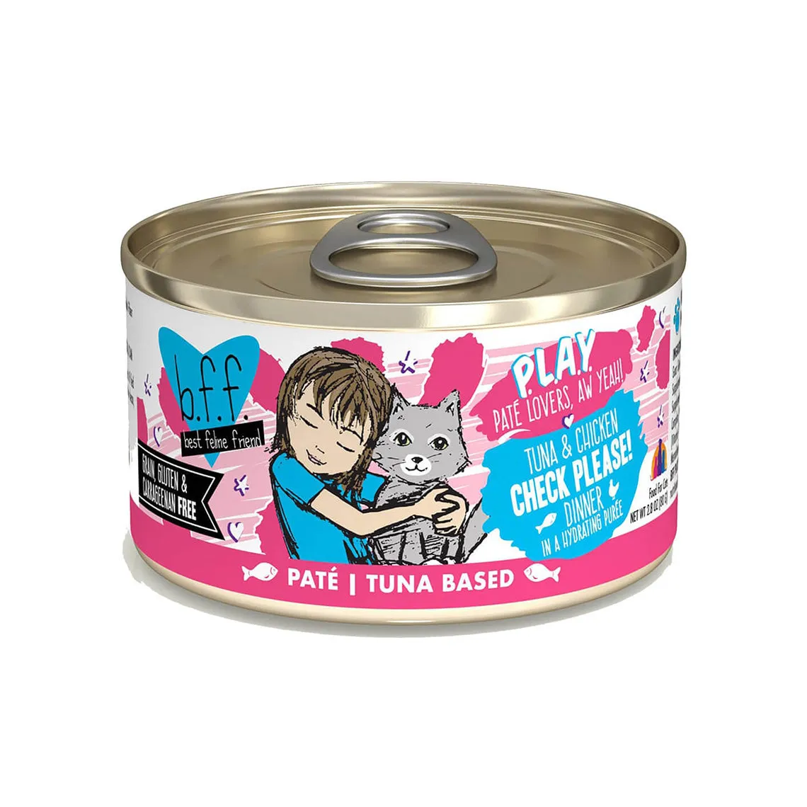 Best Feline Friend BFF PLAY! Pate Lover's Aw Yeah Wet Canned Cat Food