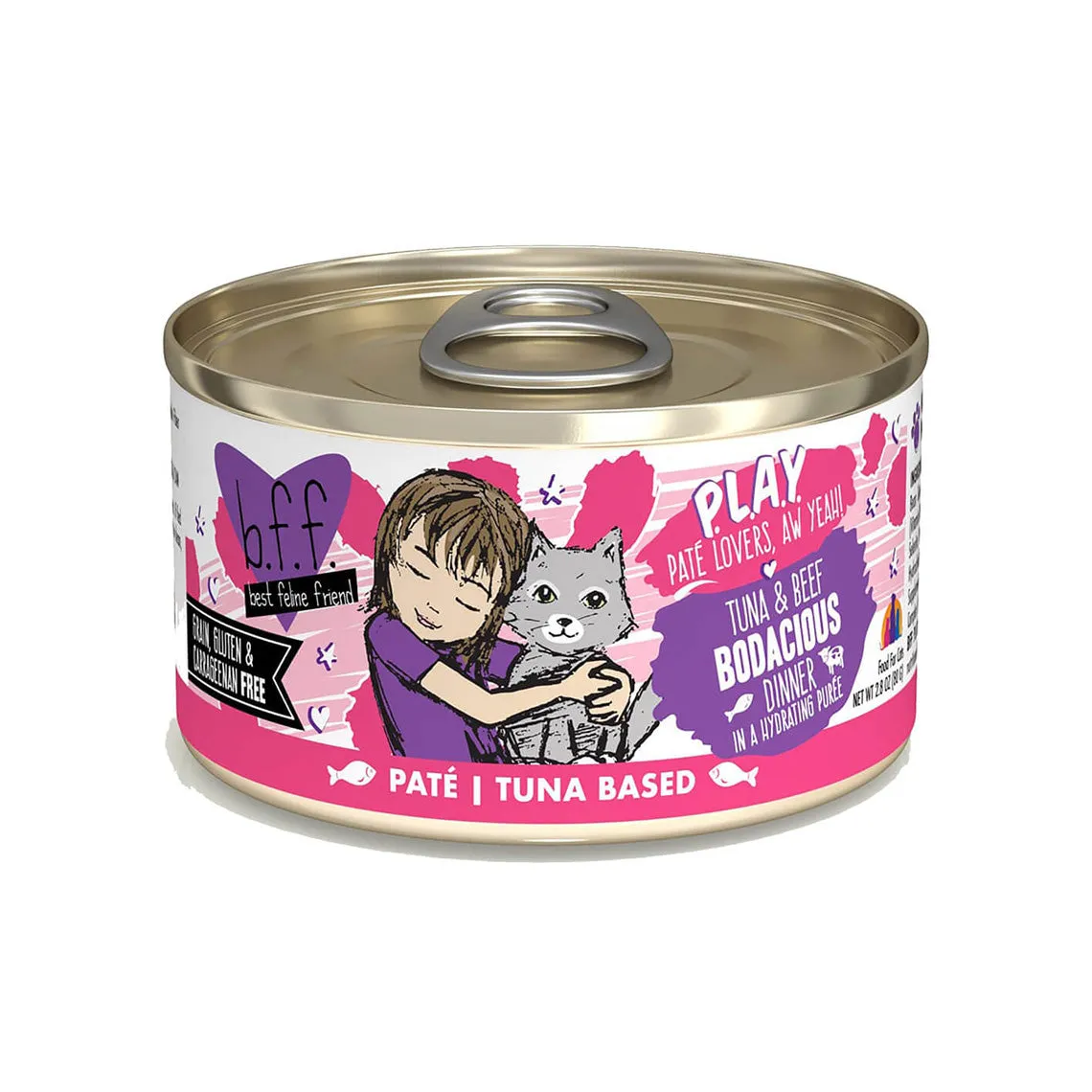 Best Feline Friend BFF PLAY! Pate Lover's Aw Yeah Wet Canned Cat Food