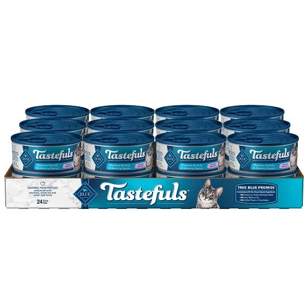 Blue Buffalo Adult Tastefuls Meaty Morsels Chicken Entree Cat Wet Food