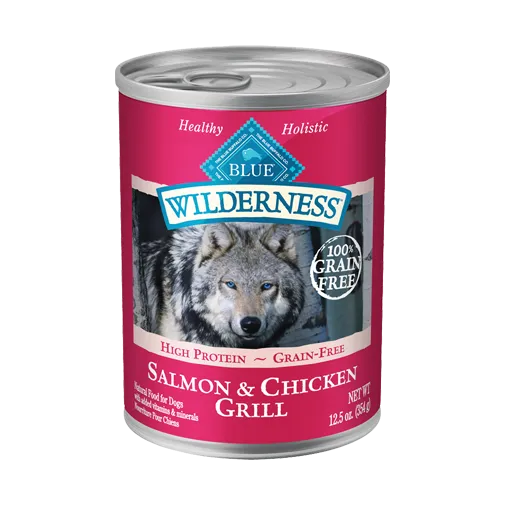 Blue Buffalo Wilderness Grain Free Salmon & Chicken Wet Dog Food