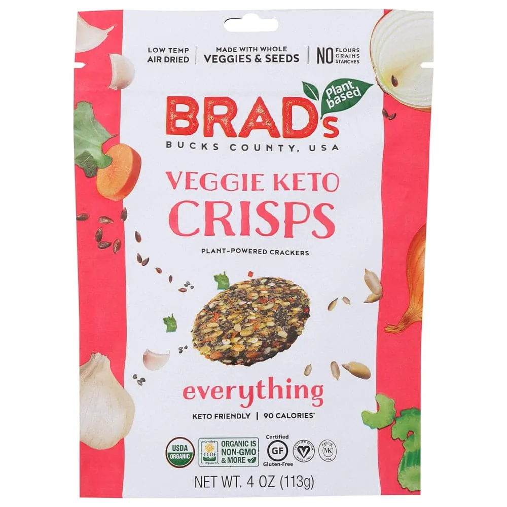 Brad's - Plant Based Everything Veggie Keto Crisps, 4 oz