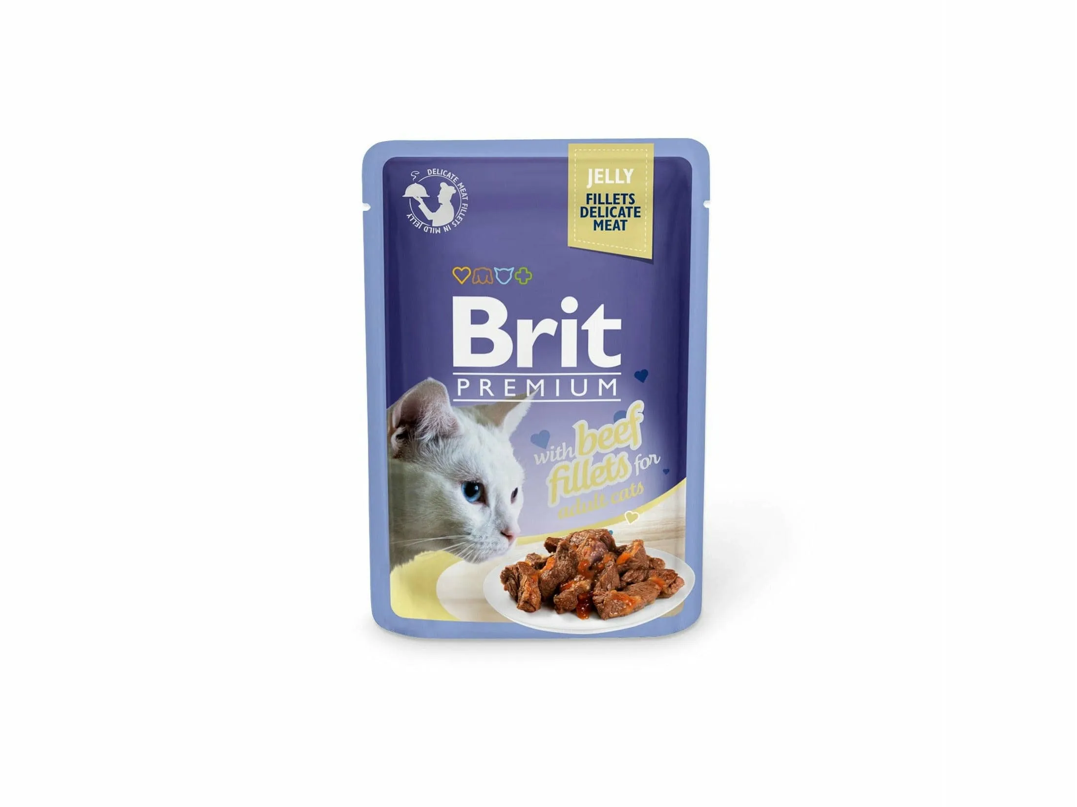 Brit Premium Jelly with Beef 24X85g pouchs