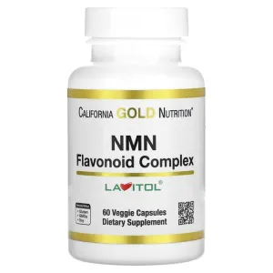 California Gold Nutrition Dietary Supplement, NMN Flavonoid Complex 60 vegetable capsules