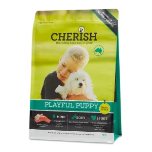 Cherish Small Bites Playful Puppy Dry Dog Food 3kg