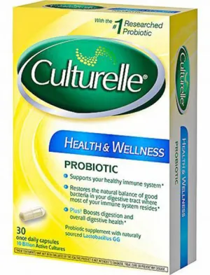 CULTURELLE - Probiotic Natural Health and Wellness - 30 Capsules