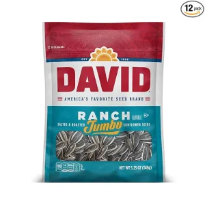 DAVID Jumbo Sunflower Seeds Ranch 5.25oz