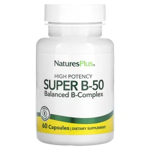 Dietary supplement NaturesPlus Super B-50, 60 capsules