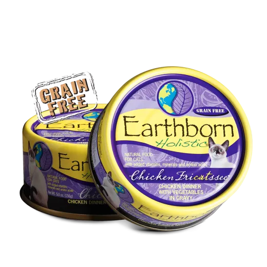 Earthborn Cat Grain Free Chicken Fricatssee Wet Cat Food