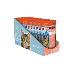 Feline Natural Lamb and Salmon Feast Wet Cat Food 85g X12