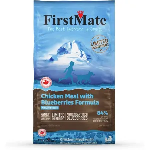 First Mate Grain Free Limited Ingredient Chicken Blueberries Dry Dog Food 25lb