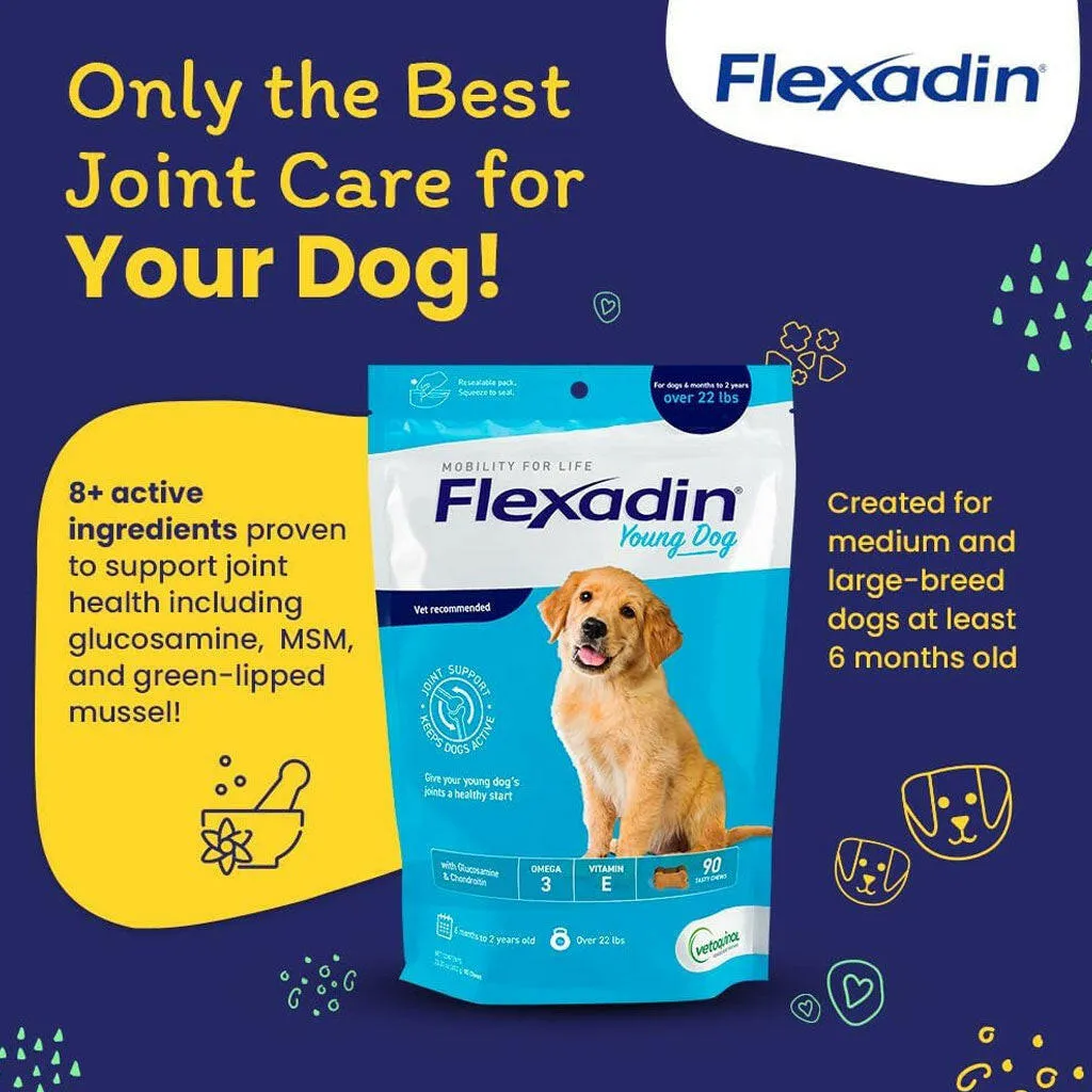 Flexadin Young Dog Joint Supplement, 90 Tasty Chews