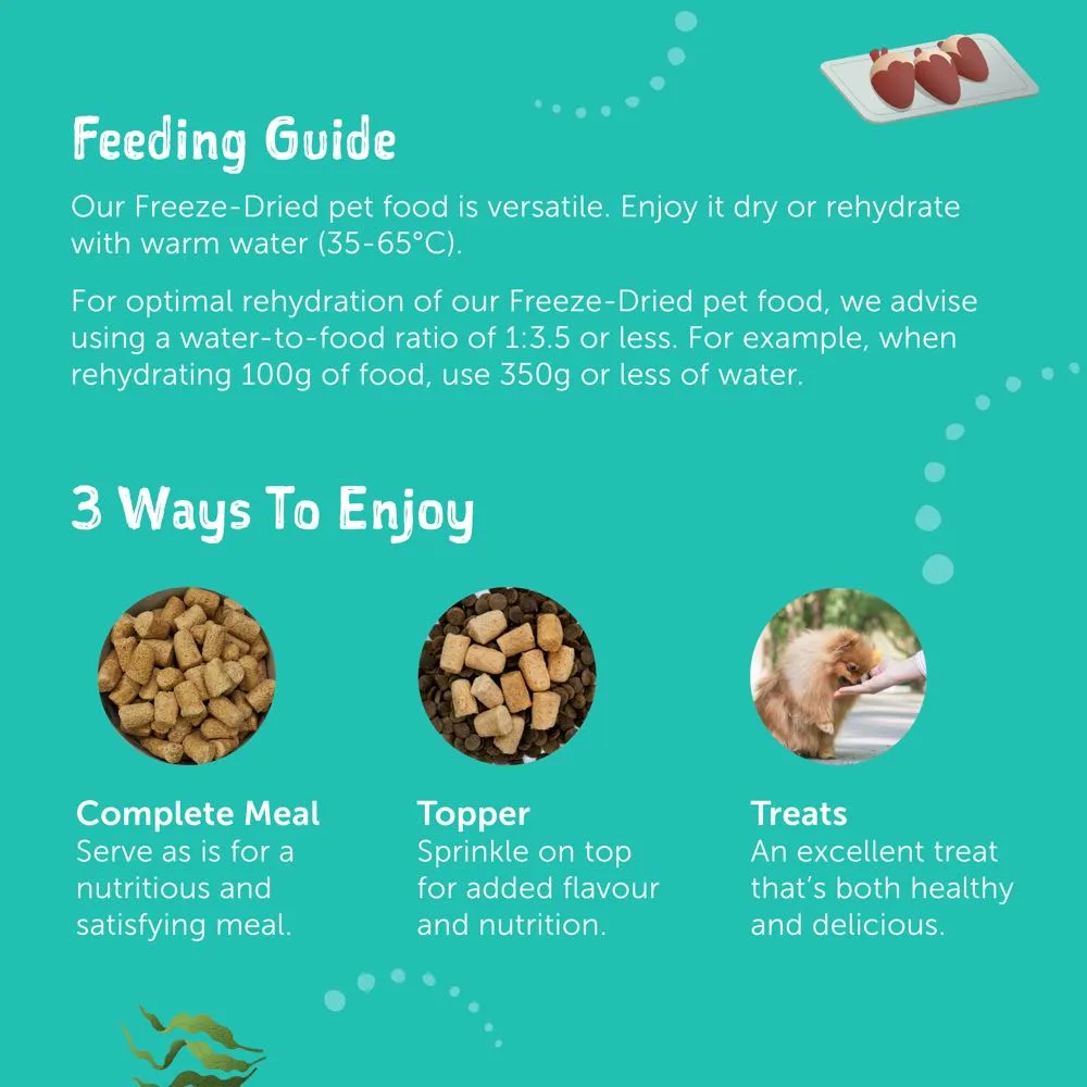 FREE SAMPLE (1 per order): Loveabowl Freeze-A-Bowl Grain-Free Freeze-Dried Raw Cat Food (Random Flavour)