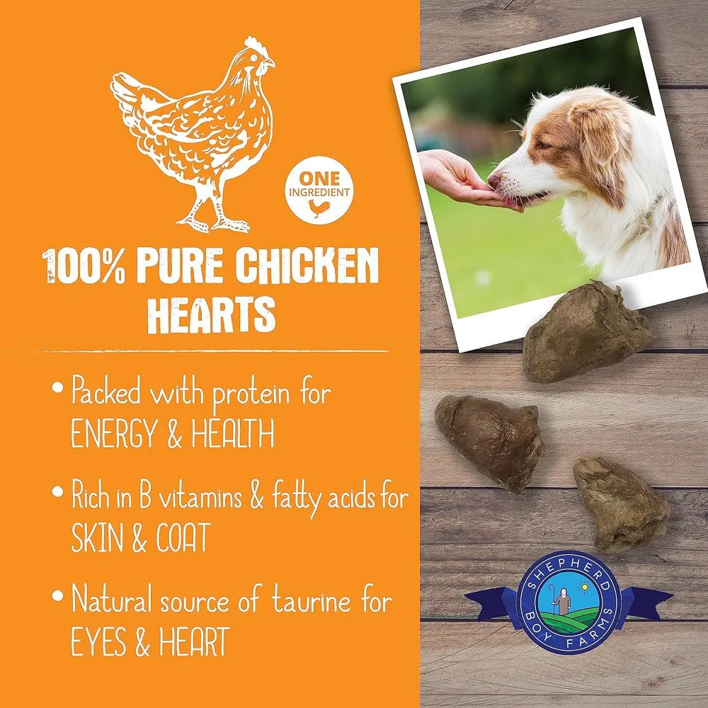 Freeze Dried Chicken Hearts for Dogs & Cats