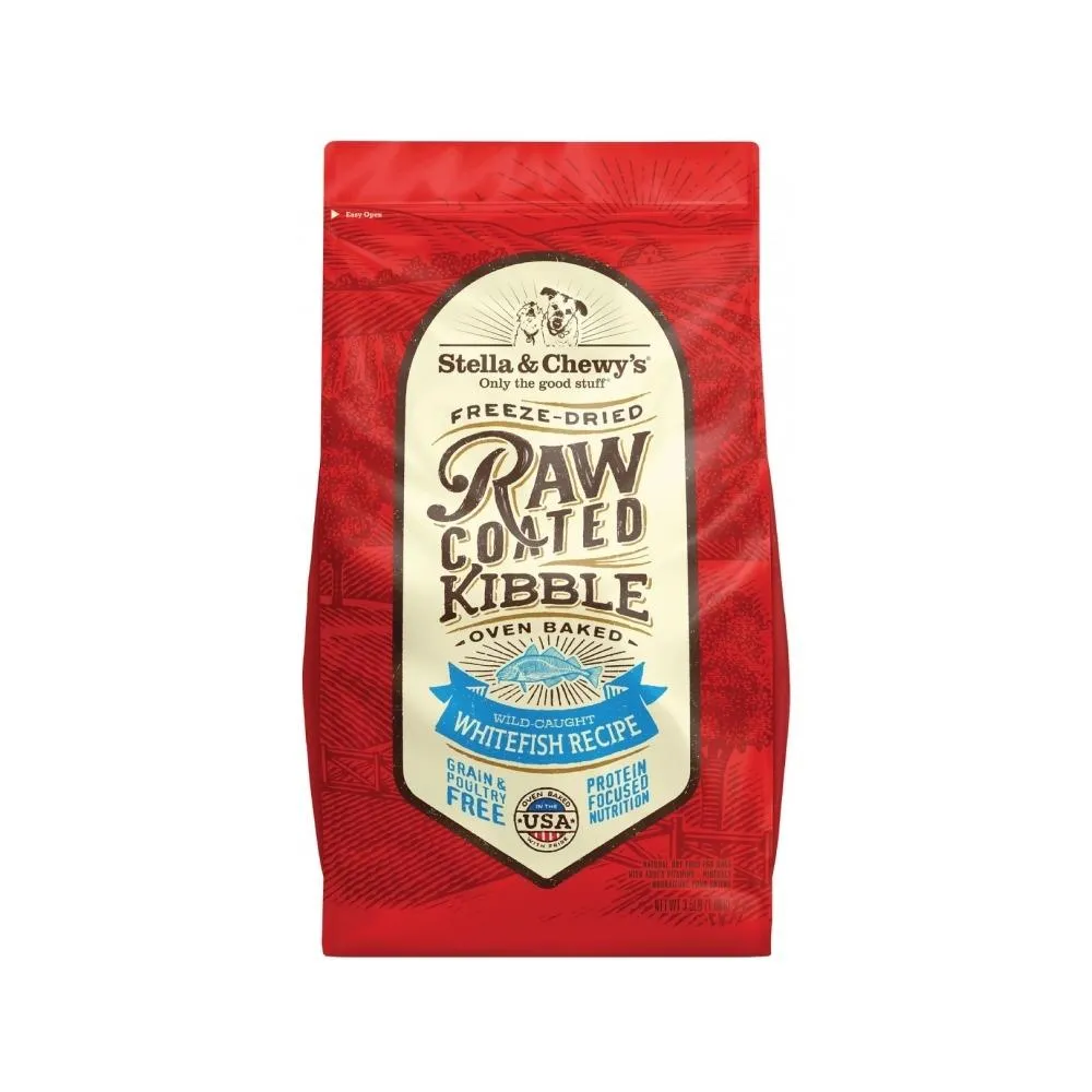 Freeze Dried Wild Caught Whitefish Raw Coated Dog Dry Food