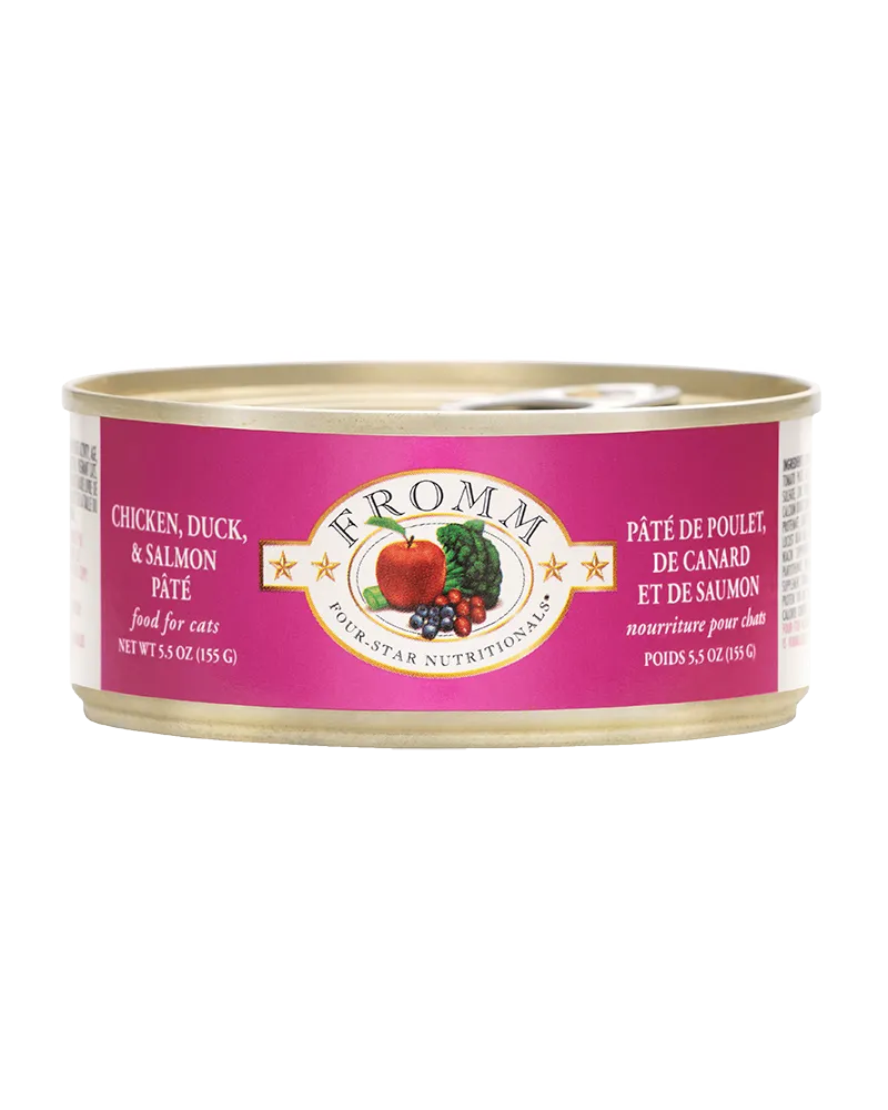 Fromm Chicken, Duck & Salmon Pate Wet Cat Food 5.5oz