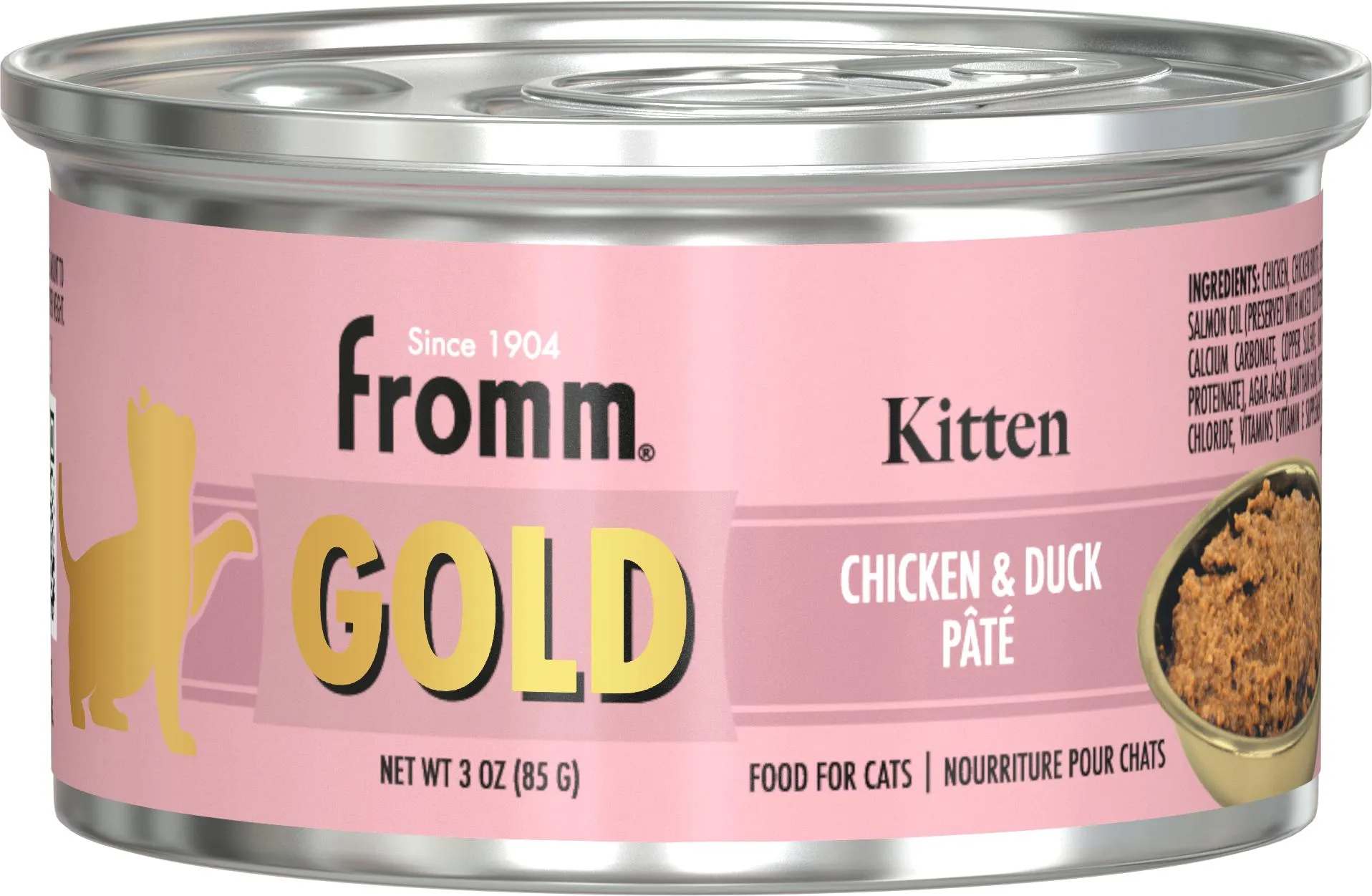 Fromm Gold Kitten Chicken & Duck Pate Canned Cat Food