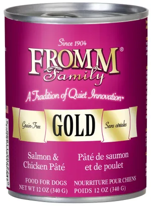 Fromm Gold Salmon & Chicken Pate Canned Dog Food 345g