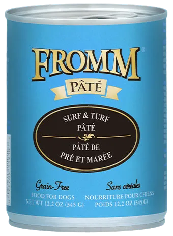 Fromm Grain Free Surf & Turf Pate Canned Wet Food for Dogs