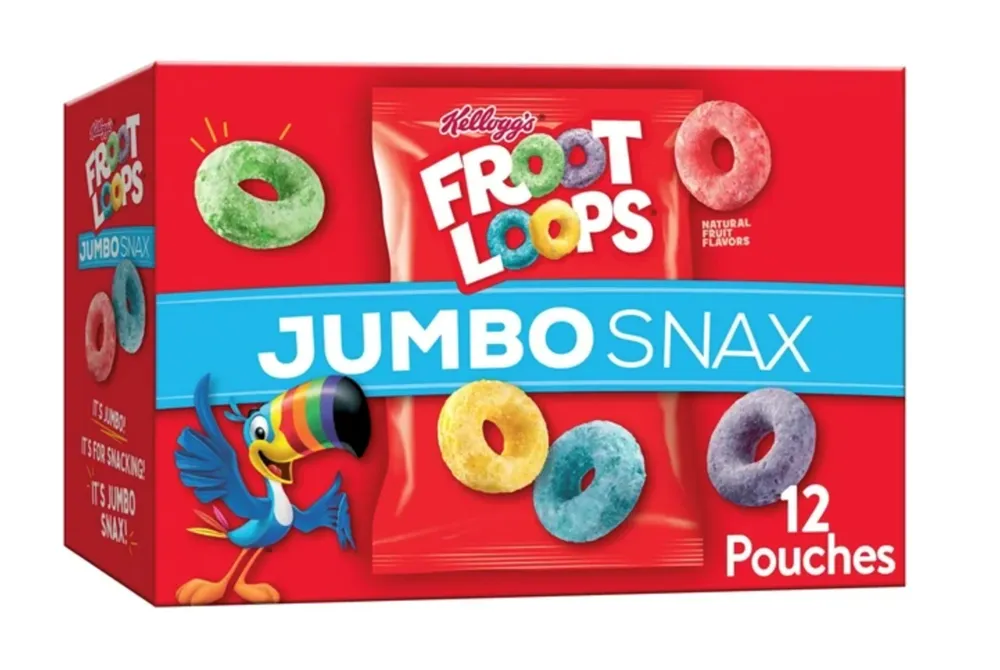 Froot Loops Jumbo Snack Cereal Snacks 5.4oz (BEST BY: MAR 2024)