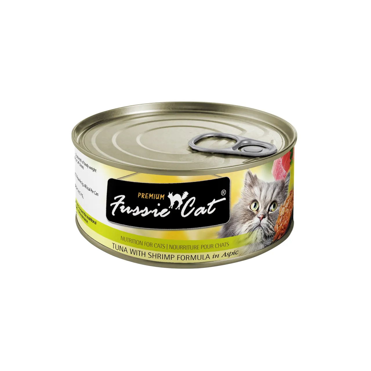 Fussie Cat Premium Tuna & Shrimp Canned Food 2.8oz