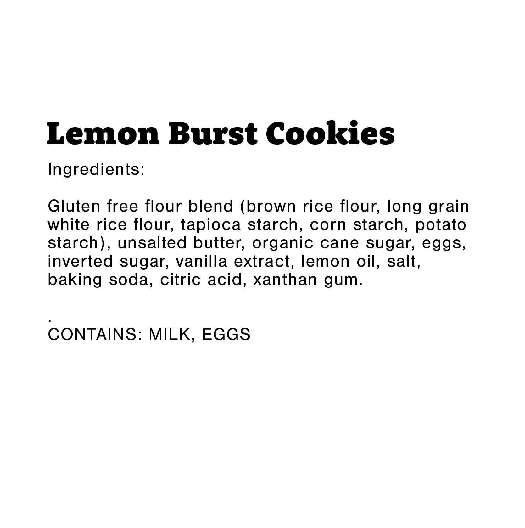 Gluten-Free Lemon Burst Cookie Individually Wrapped, Shelf Stable (12 Pack)