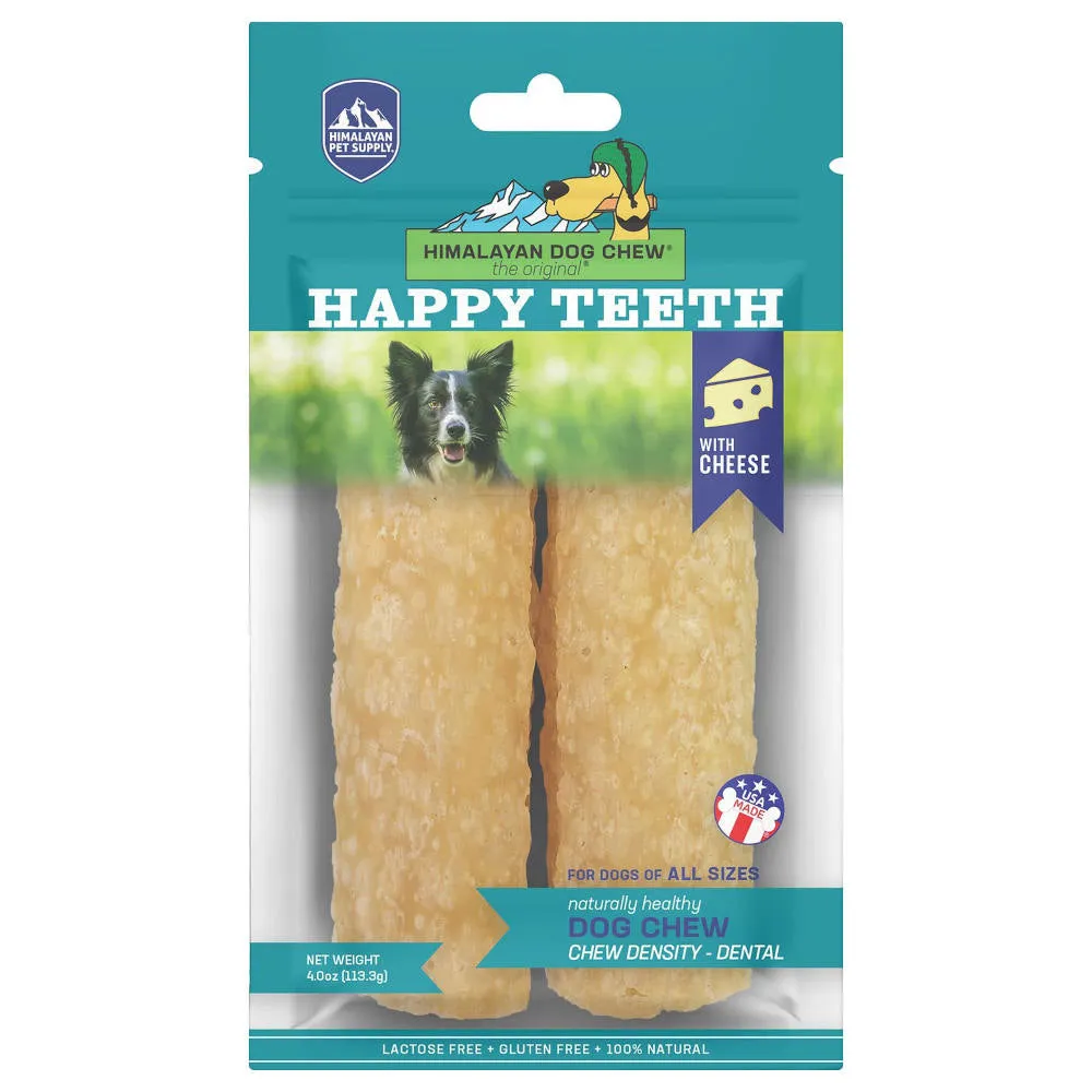 Himalayan Dog Chew Happy Teeth Dog Treats (Cheese) 4oz