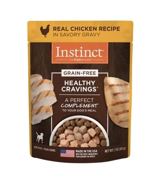 Instinct Healthy Cravings Grain Free Real Chicken Recipe Wet Dog Food Topper