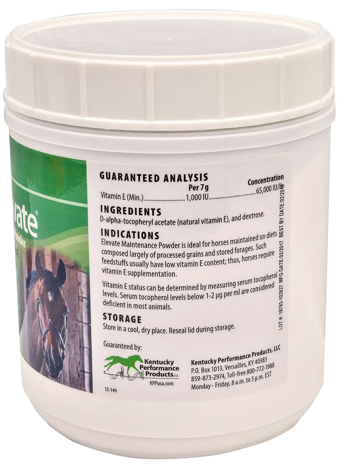 Kentucky Performance Elevate Vitamin E Maintenance Powder for Horses