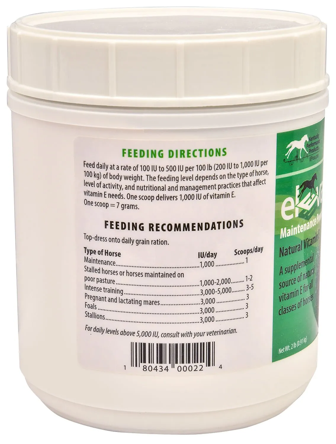 Kentucky Performance Elevate Vitamin E Maintenance Powder for Horses