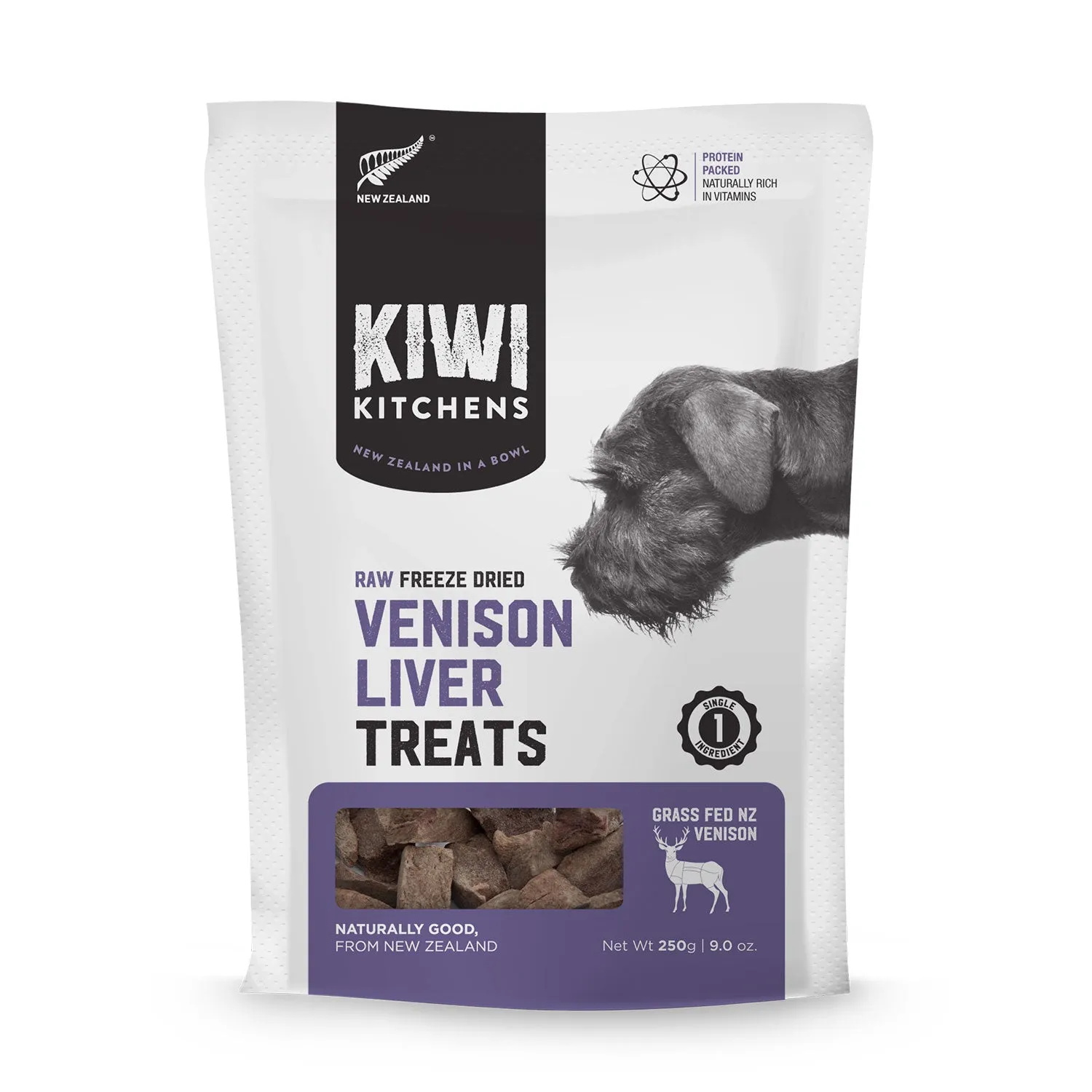 Kiwi Kitchens Raw Freeze Dried Venison Liver Dog Treats