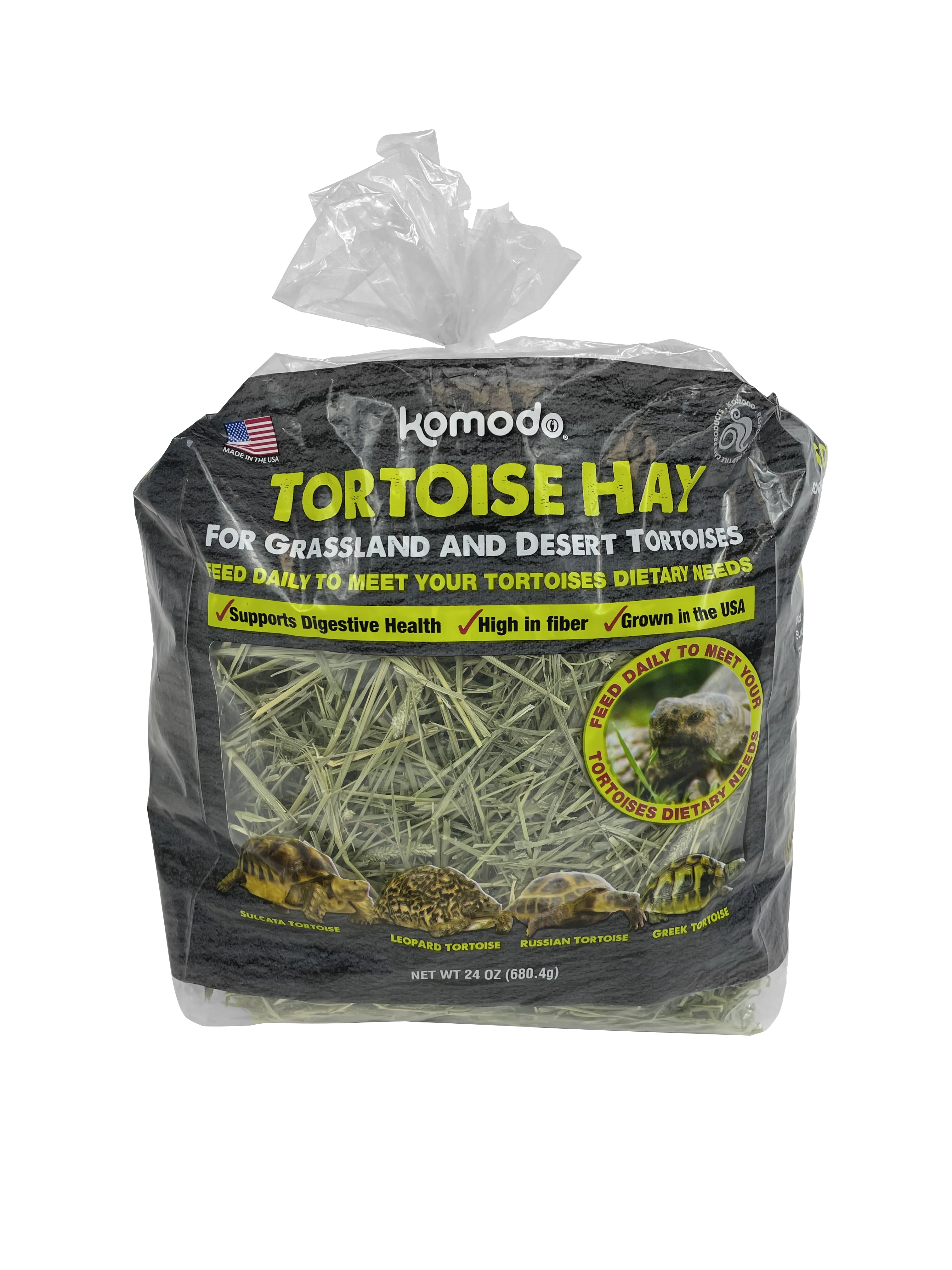 KOMODO TORTOISE HAY - 24 OZ