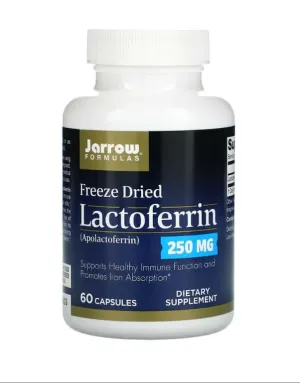 Lactoferrin, freeze-dried, 250 mg, 60 capsules, Jarrow Formulas