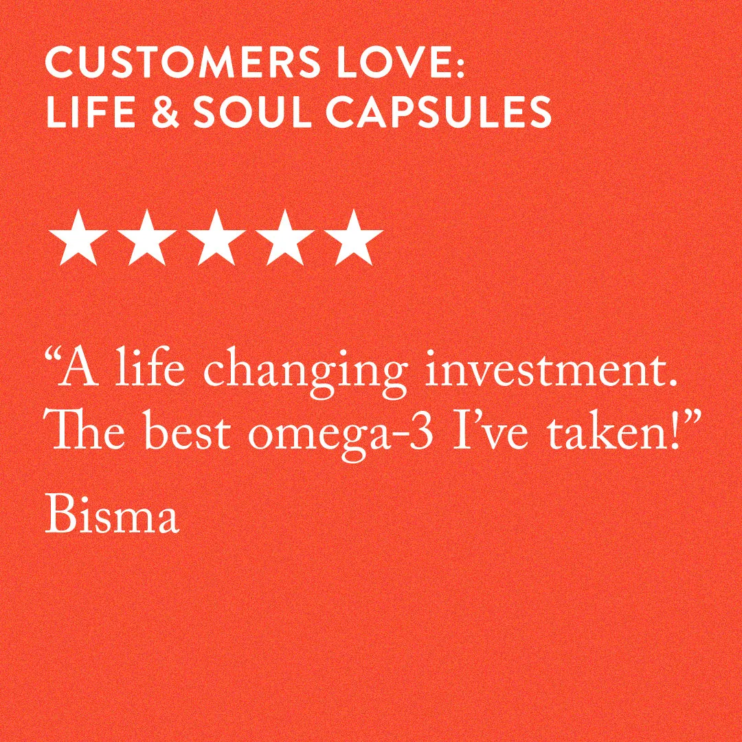 Life & Soul Omega-3 Fish Oil Daily Capsules