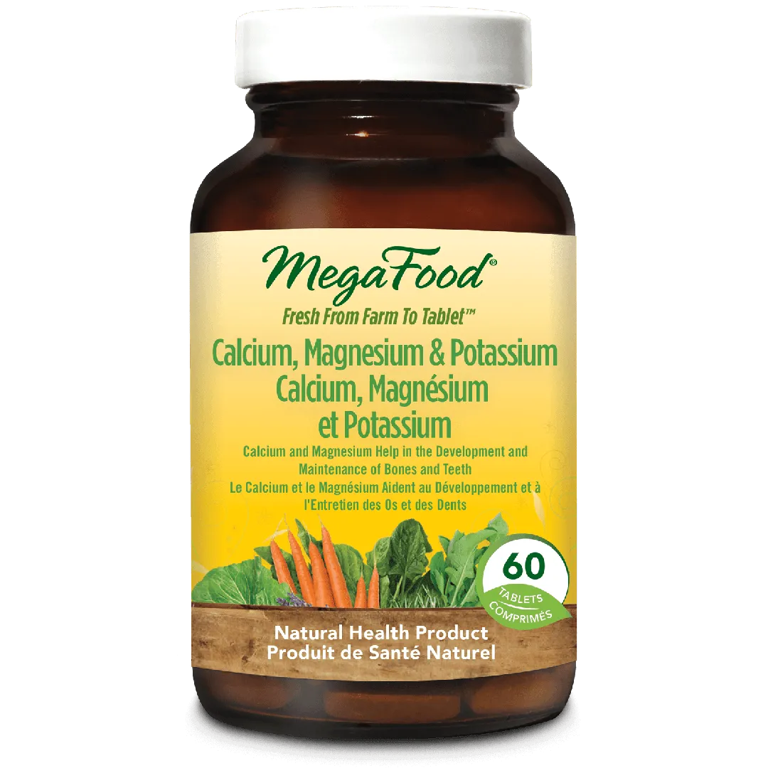 Megafood - calcium, magnesium & potassium - 60 tabs