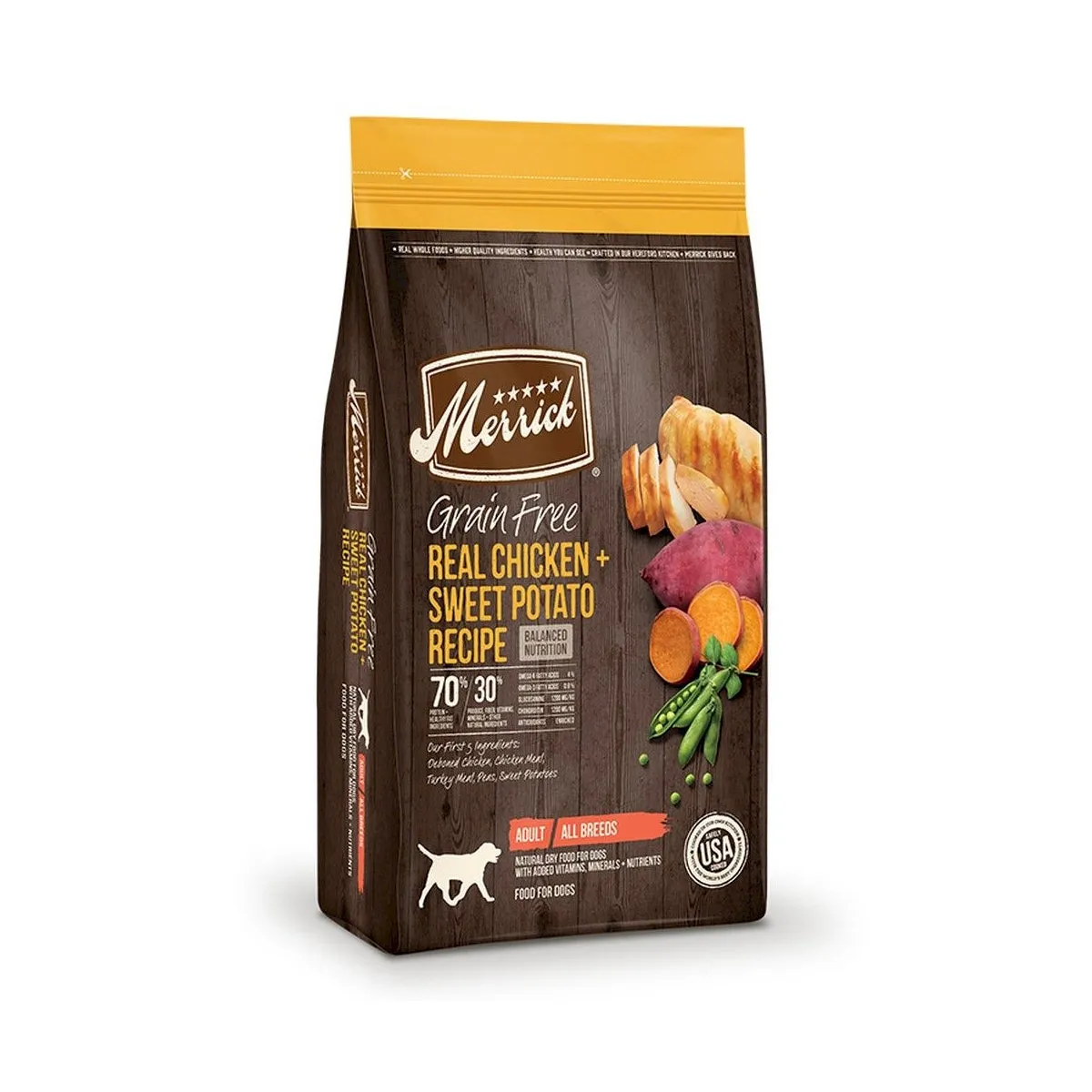 Merrick Grain Free Chicken Sweet Potato Dry Dog Food 22lb