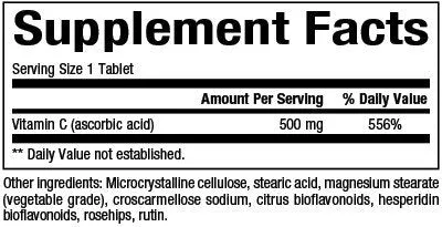 Natural Factors C 500mg With Rosehips 90 Tablet