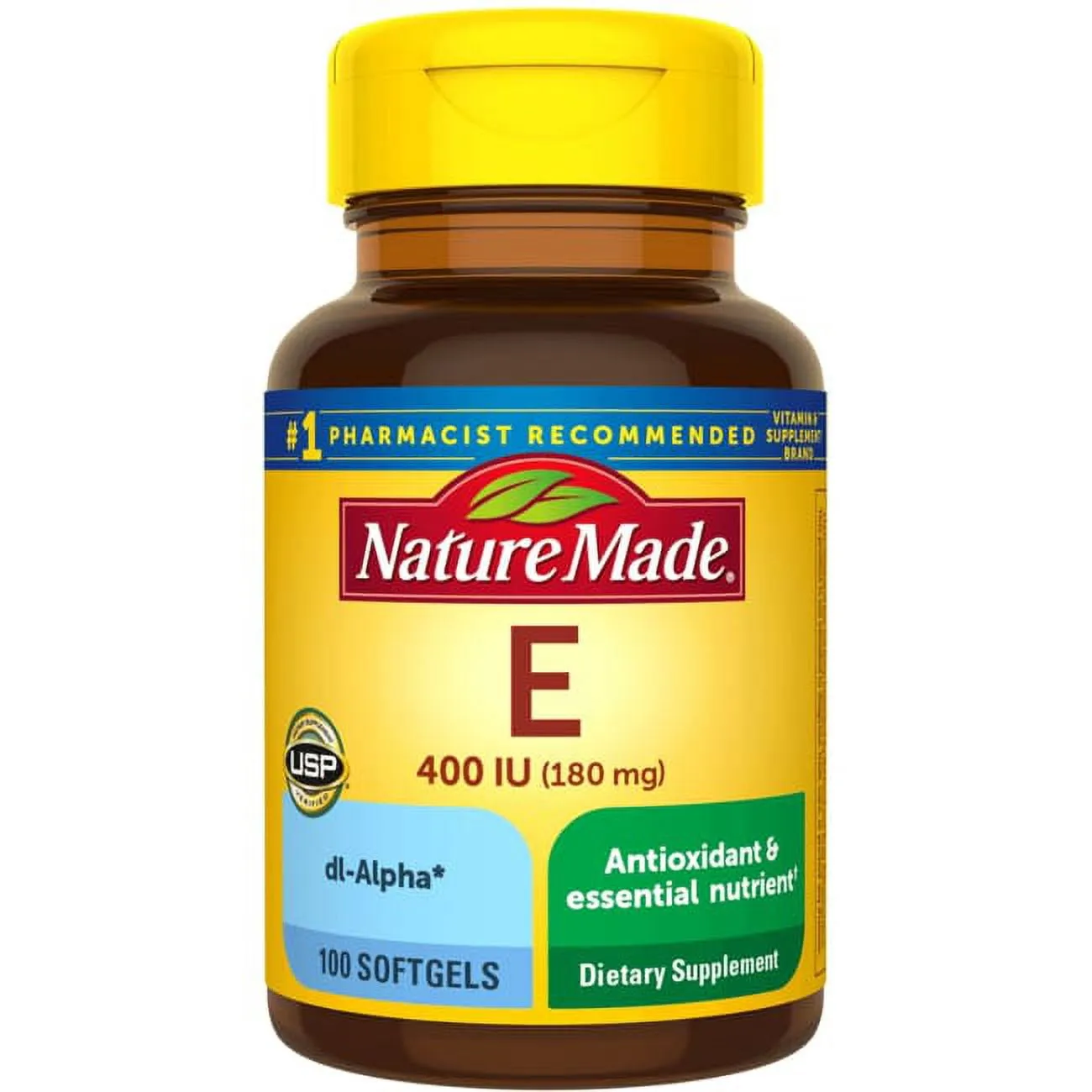 Nature Made E 400 180mg Softgels 100ct