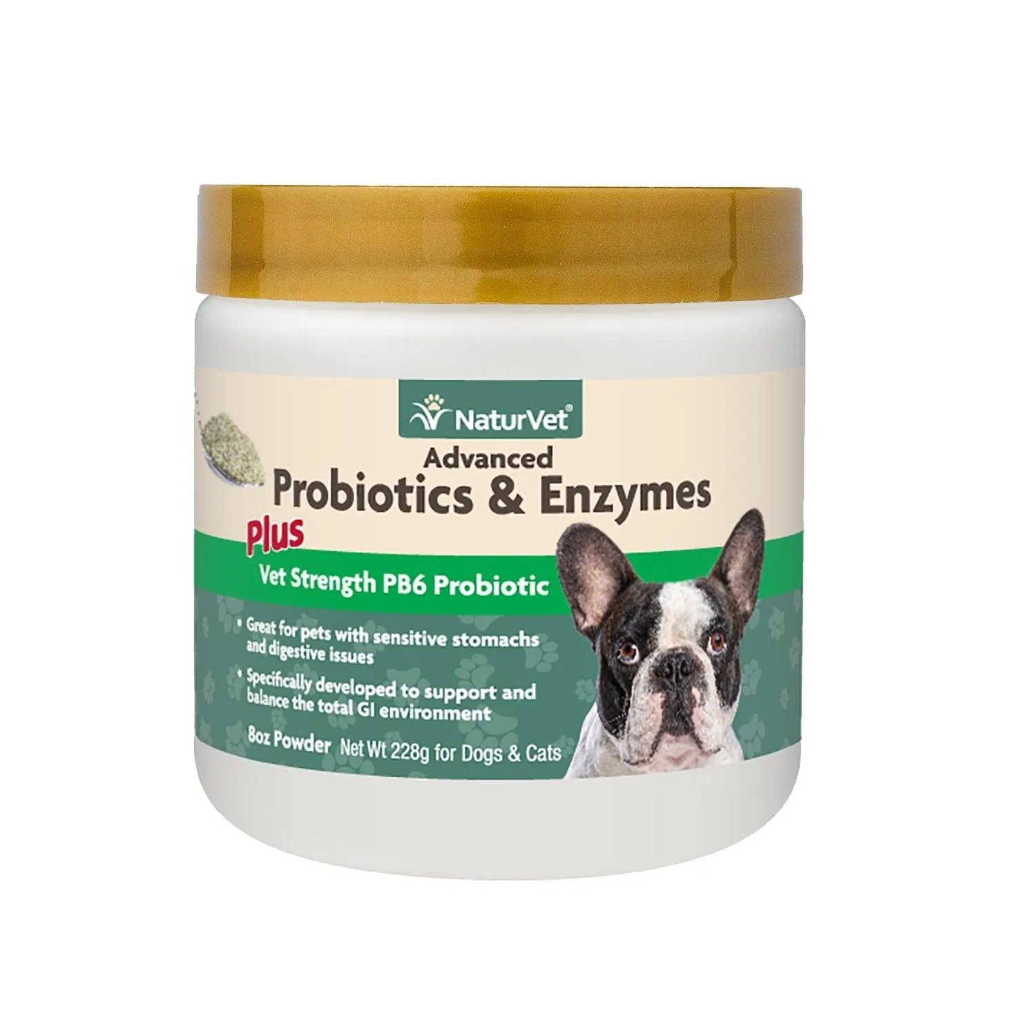 NaturVet® Advanced Probiotics & Enzymes Powder 8 oz