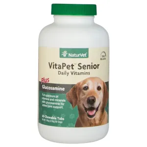 NaturVet VitaPet™ SENIOR Daily Vitamins Plus Glucosamine Chewable Tablets 60ct